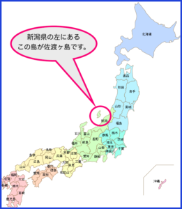 佐渡ヶ島　地図